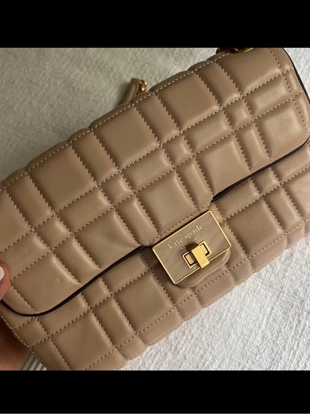 kate spade structured quilted